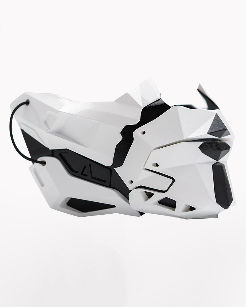 Cyberpunk Samurai Half Face Mask