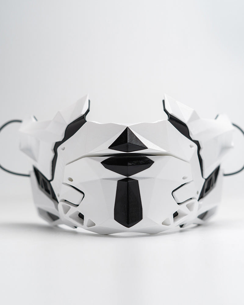 Cyberpunk Samurai Half Face Mask