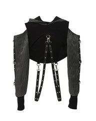 Cyberpunk Rave Clothing Luminous Off The Shoulder Crop Top