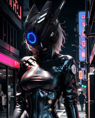 Cyberpunk Sci-Fi Future Helmet