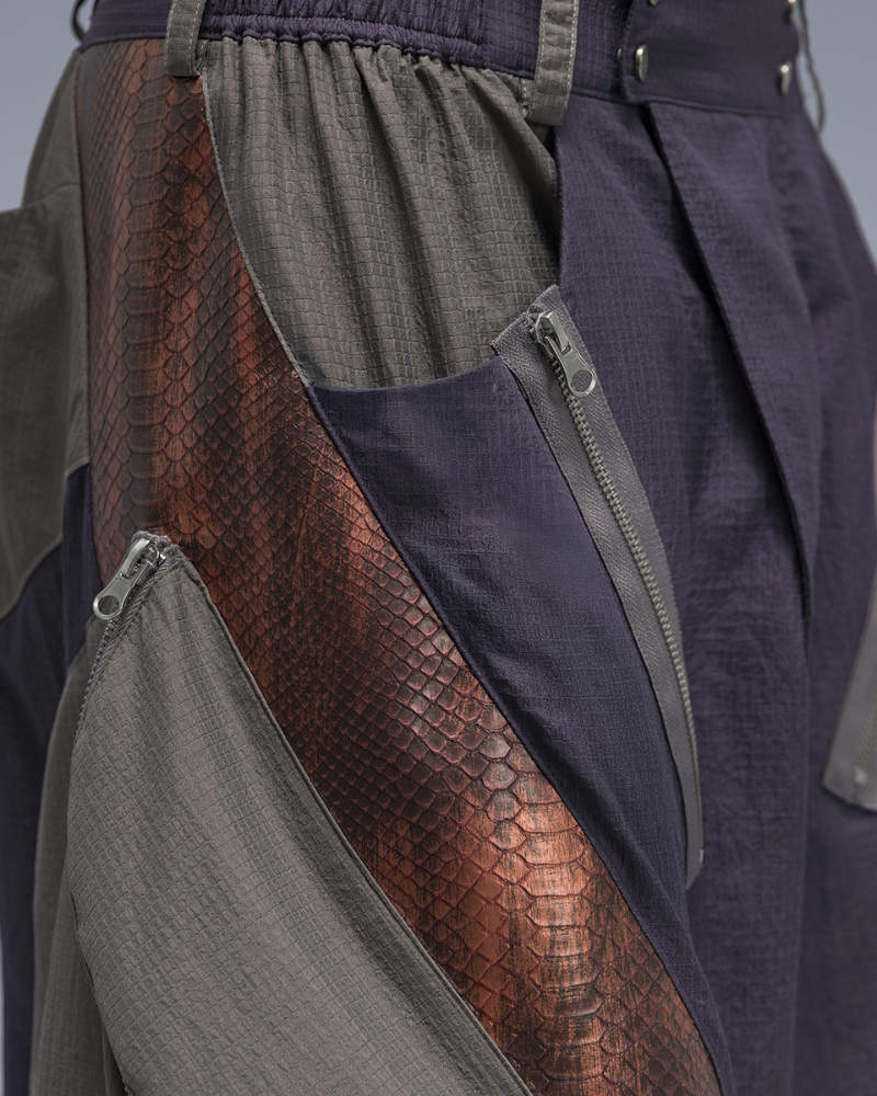 Cyberpunk Street-Style Star Arc Cocoon Pocket Shorts - Men