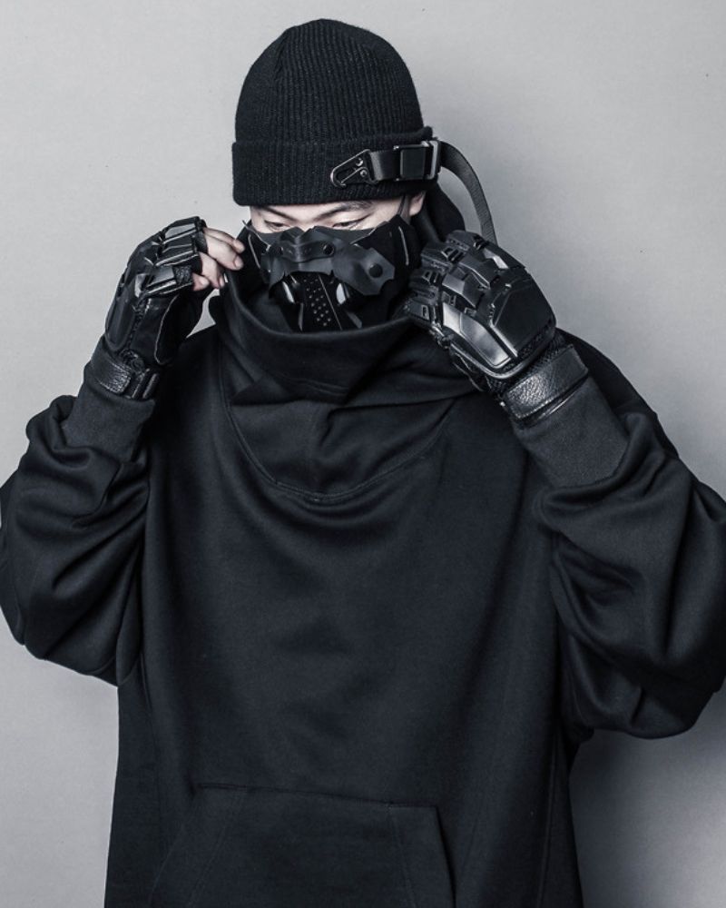 Cyberpunk Tactical Metal Knit Hat