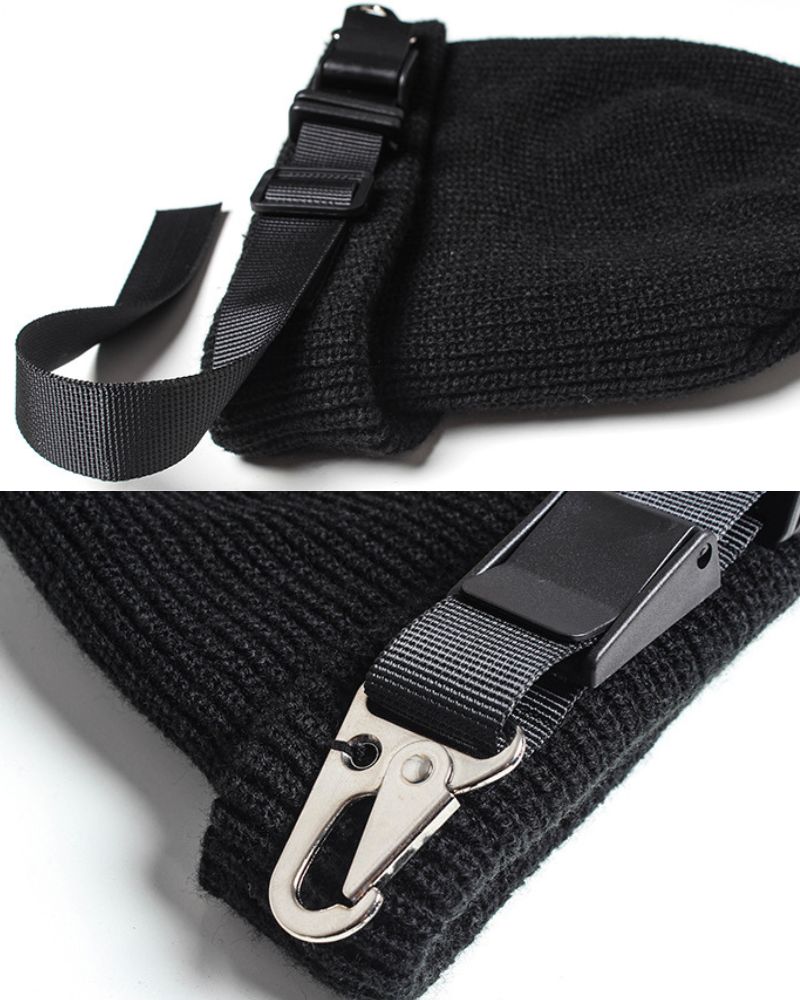 Cyberpunk Tactical Metal Knit Hat