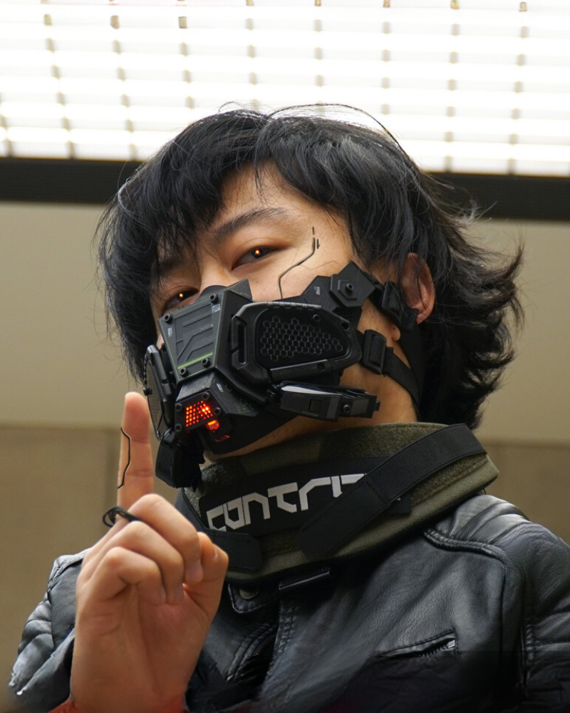 Cyberpunk Half Face Mask