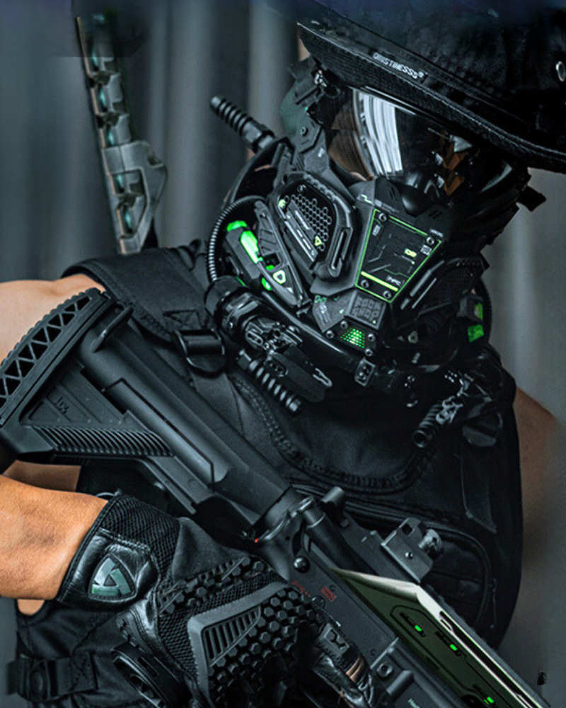 Cyberpunk Half Face Mask