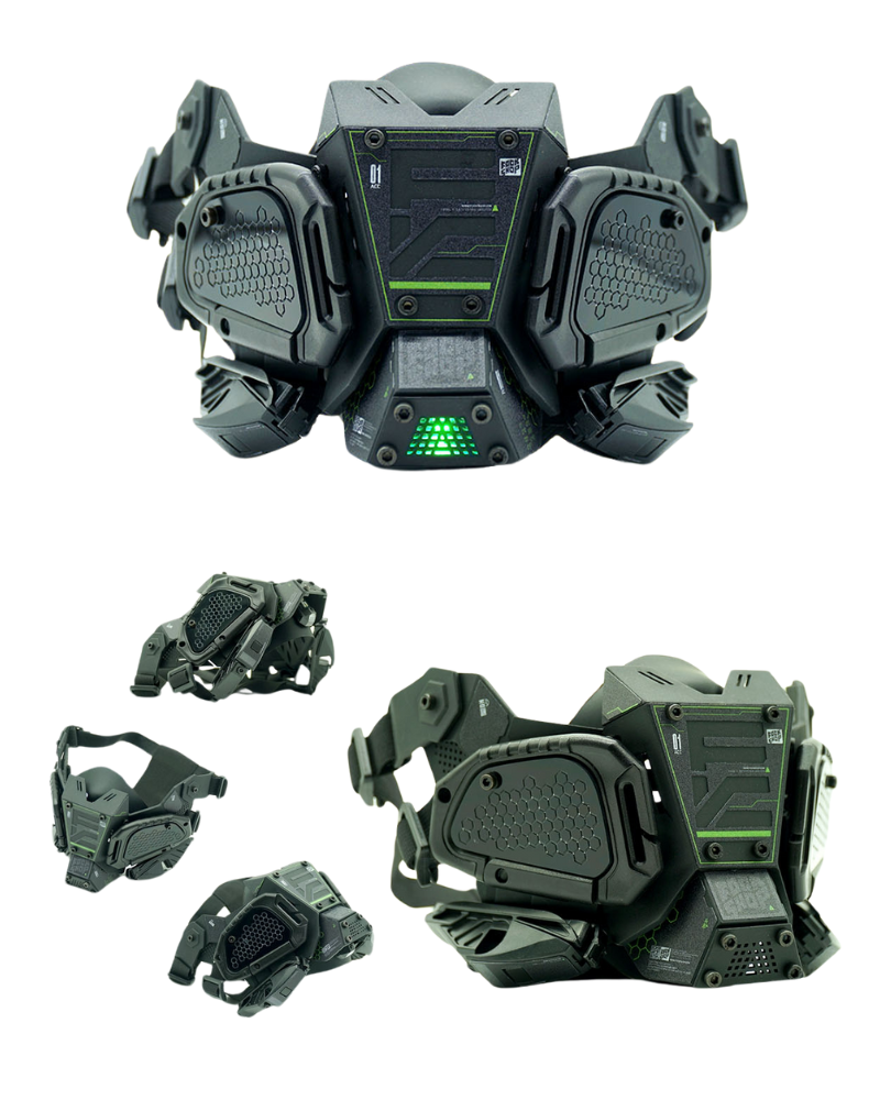 Cyberpunk Half Face Mask