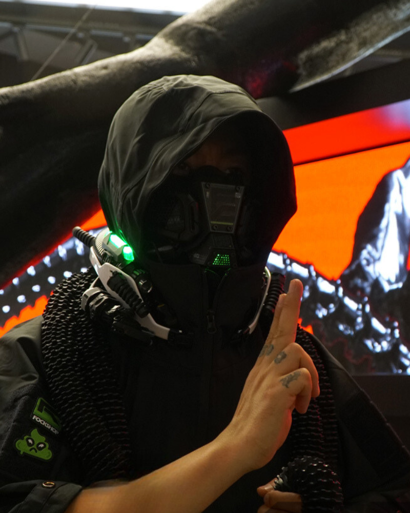 Cyberpunk Half Face Mask