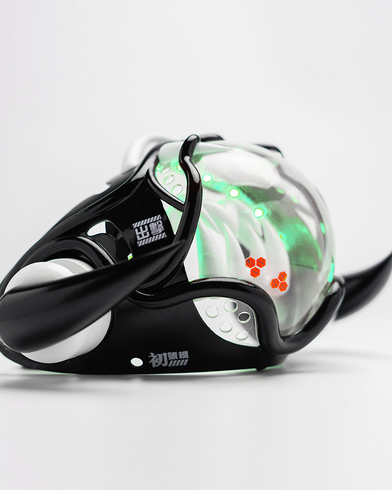 Style Piranha Cyberpunk Half Face Mask