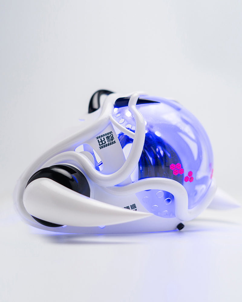 Style Piranha Cyberpunk Half Face Mask