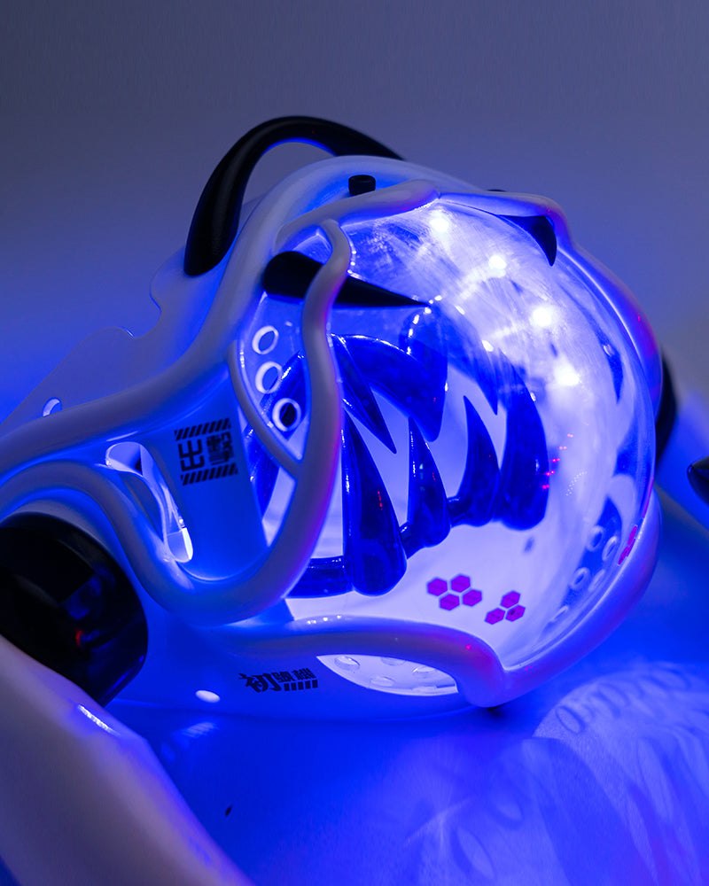 Style Piranha Cyberpunk Half Face Mask