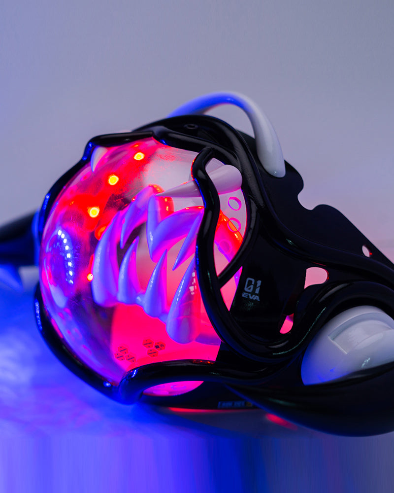 Style Piranha Cyberpunk Half Face Mask