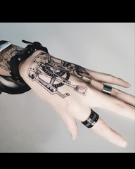 Cyberpunk Waterproof Hand Tattoo