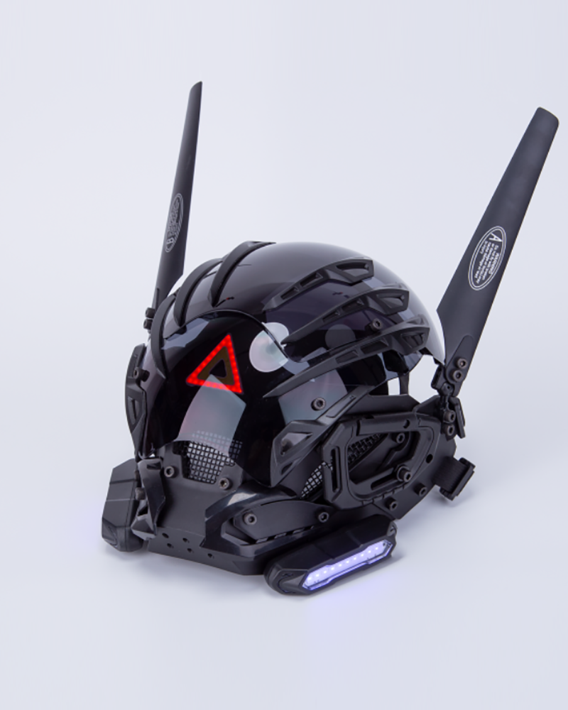 Futuristic Wing Cyberpunk Sci Fi Helmet Mask