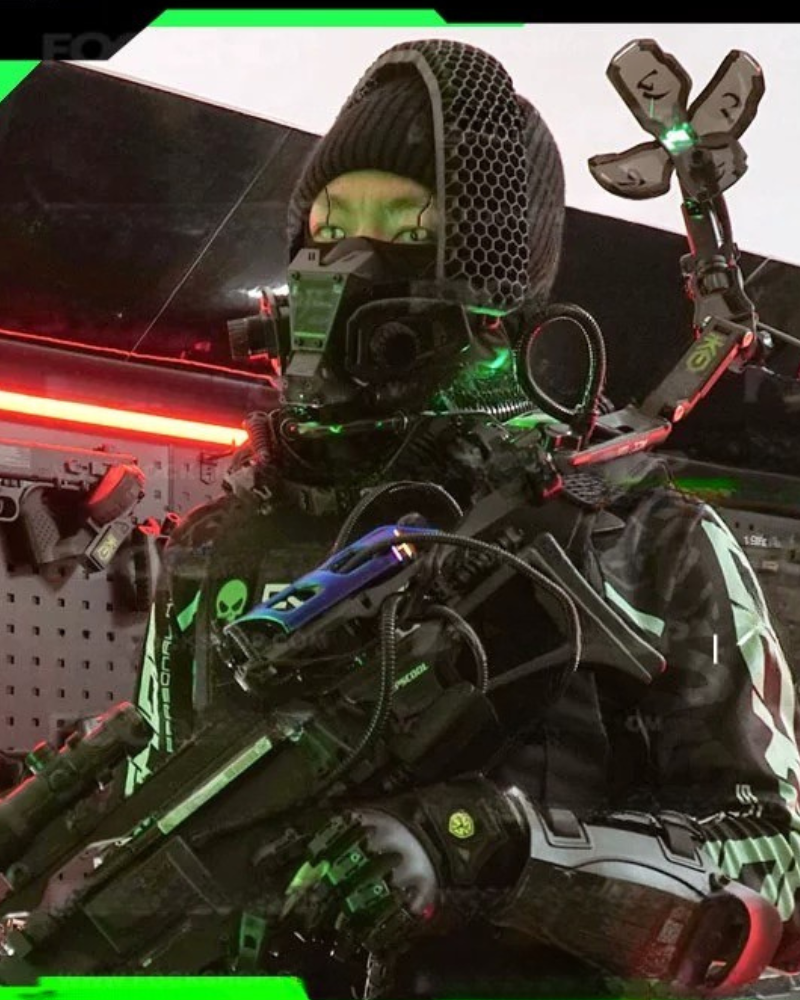Cyberpunk Half Face Mask