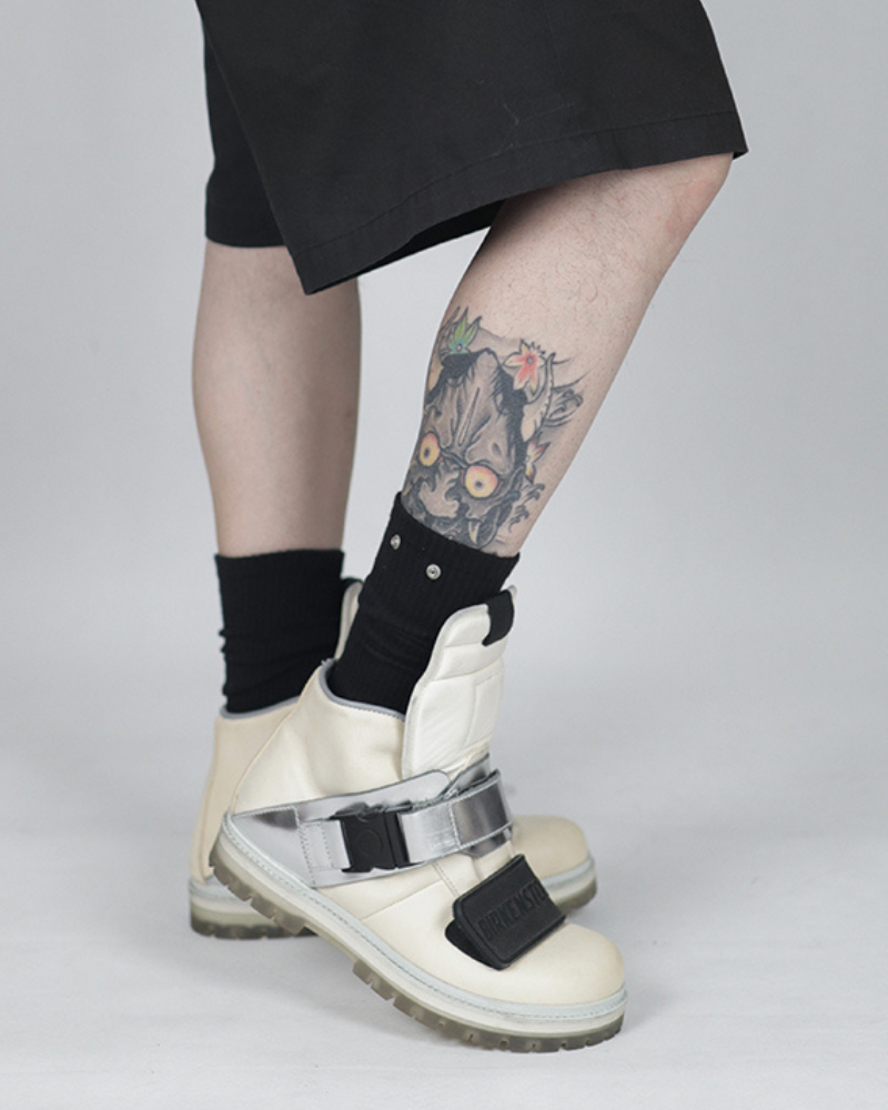 Dark Aesthetic Ninja Mid-Calf Socks