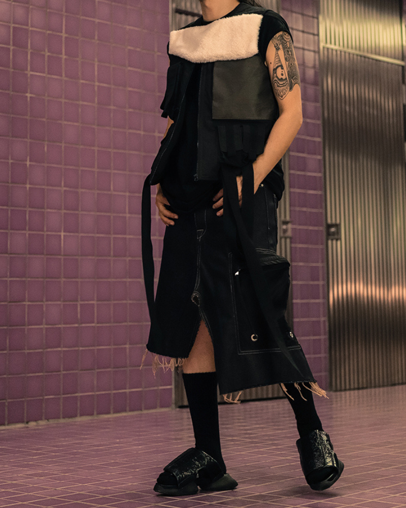 Dark Aesthetic Ninja Mid-Calf Socks