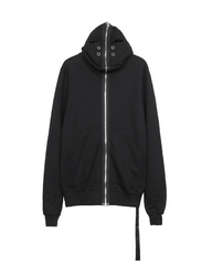 Opium Style Y2K Cut-Out Eye Full Zip Up Hoodie