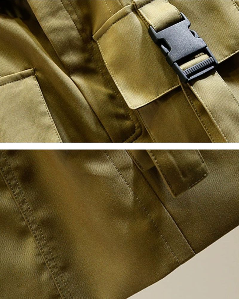 Functional Double Pockets Mini Cargo Skirt