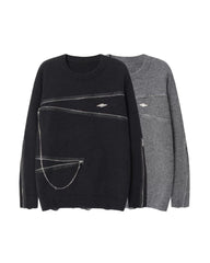 Double Zipper Oversize Lover Sweater