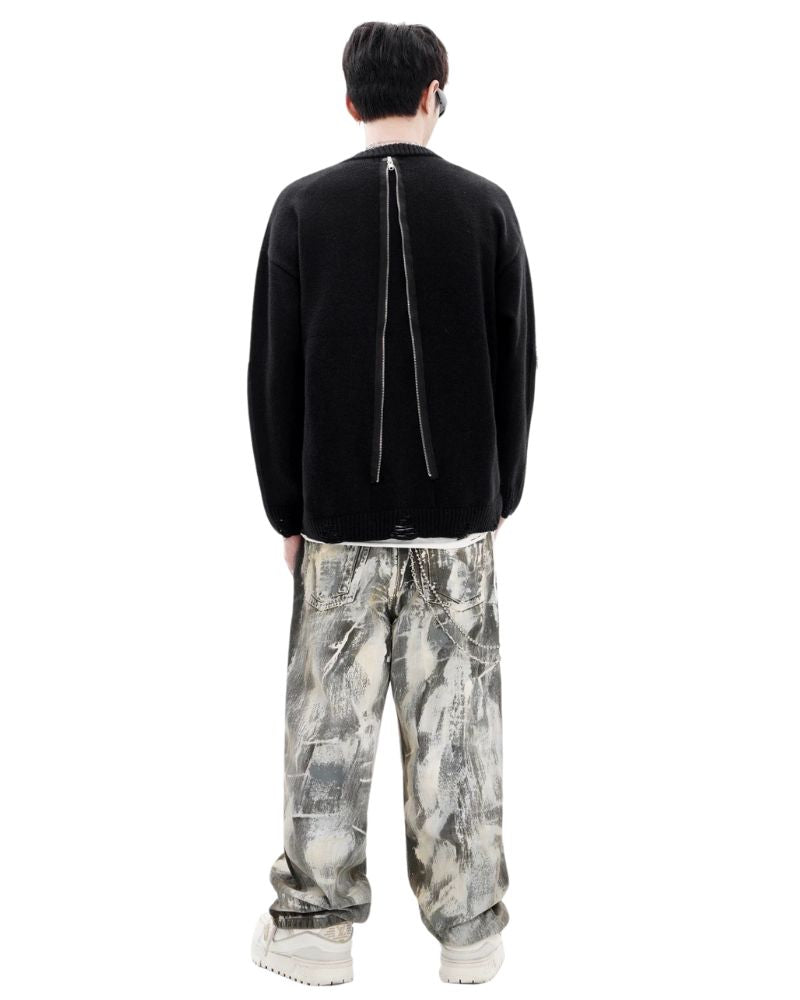 Double Zipper Oversize Lover Sweater