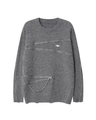Double Zipper Oversize Lover Sweater