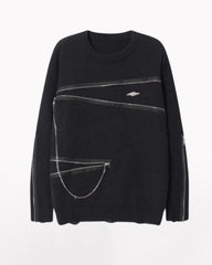 Double Zipper Oversize Lover Sweater