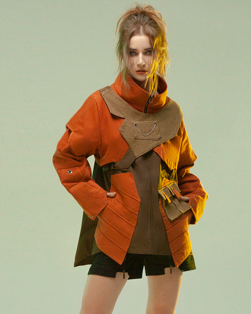 Cyberpunk Outfits Far-Off Vanguard Multi-Pocket Jacket
