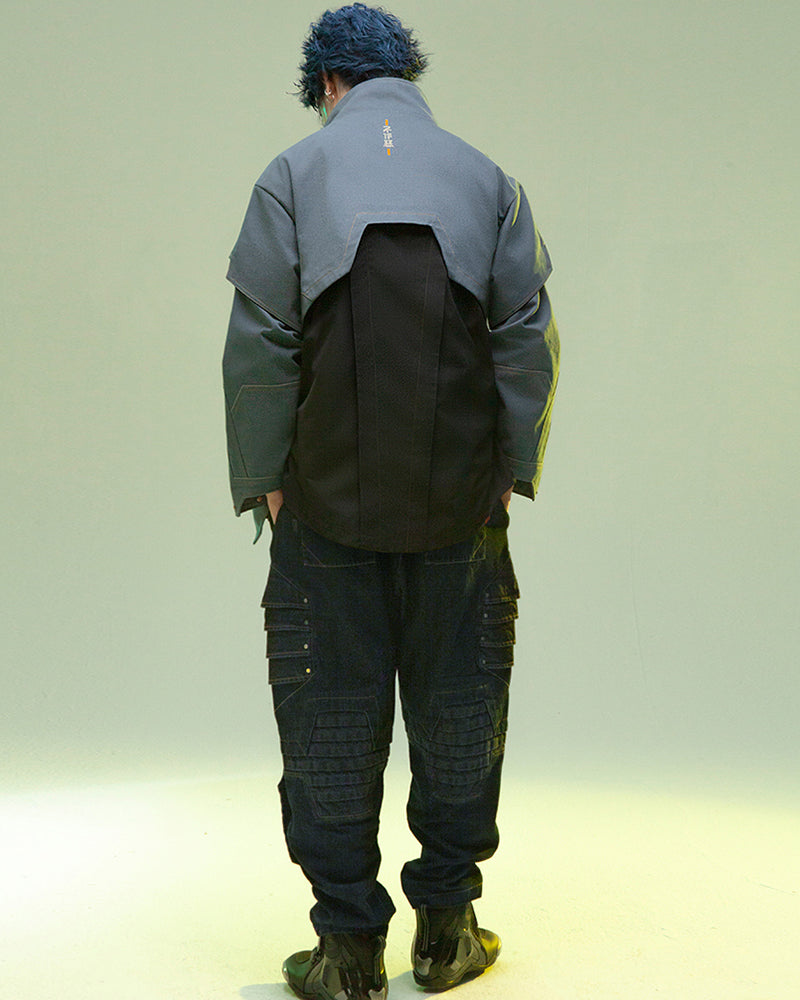 Cyberpunk Outfits Far-Off Vanguard Multi-Pocket Jacket