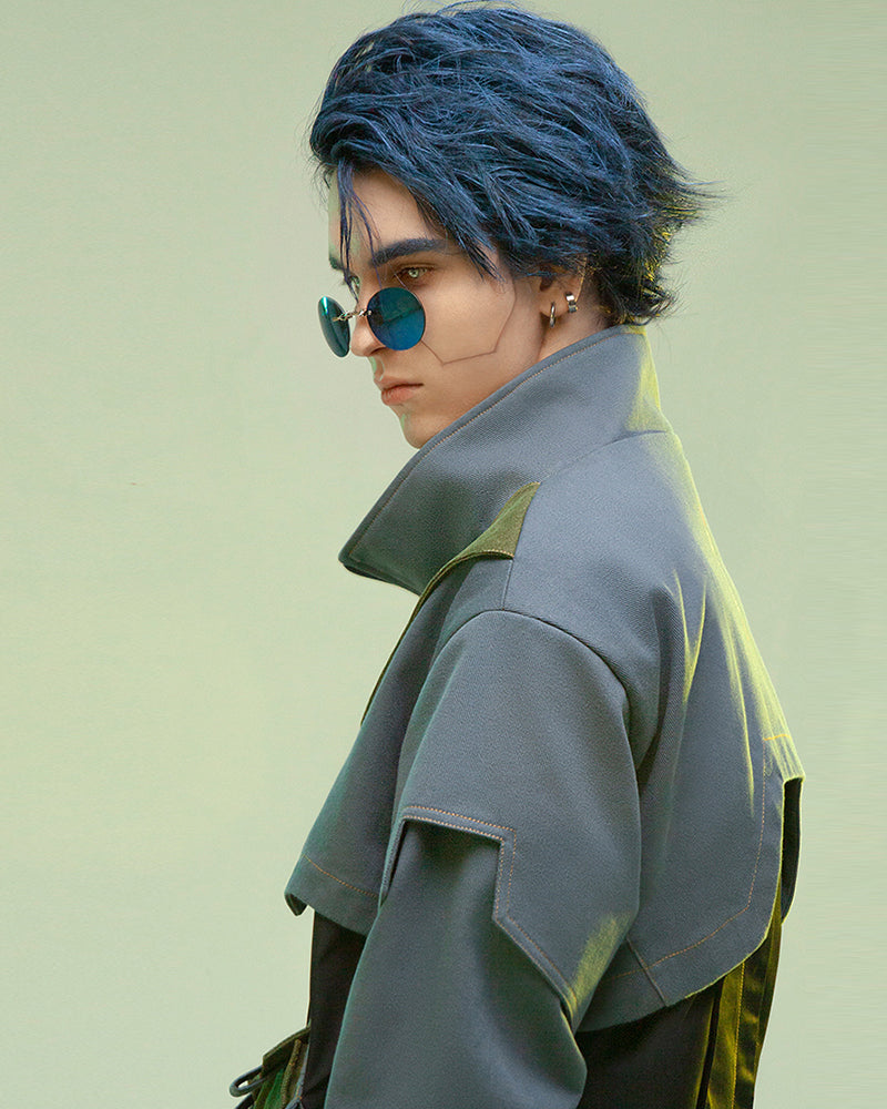 Cyberpunk Outfits Far-Off Vanguard Multi-Pocket Jacket