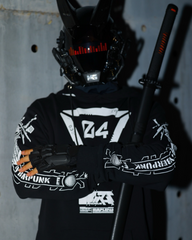 Cyberpunk Graphic Motorcycle Hoodie