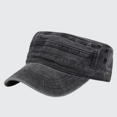 Denim Flat Top Hat