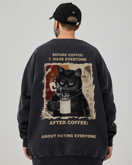 Fun Street Cartoon Hip-Hop Oversized Sweatshirt
