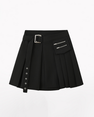 Functional Belt Pocket Cargo Mini Skirt