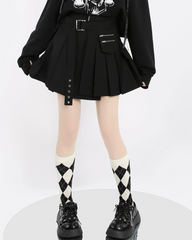 Functional Belt Pocket Cargo Mini Skirt