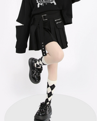 Functional Belt Pocket Cargo Mini Skirt