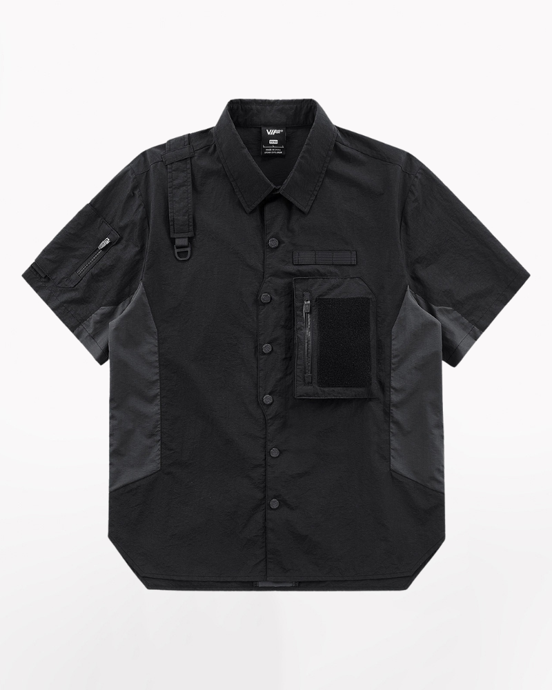 Functional Chest Bag Cargo Shirt