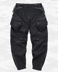 Functional Deconstructed Patchwork Zippered Cargo Pants