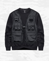Fake Two Vest Tactical Sweatshirt