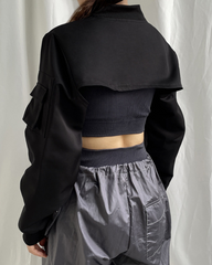 Functional Irregular Crop Top