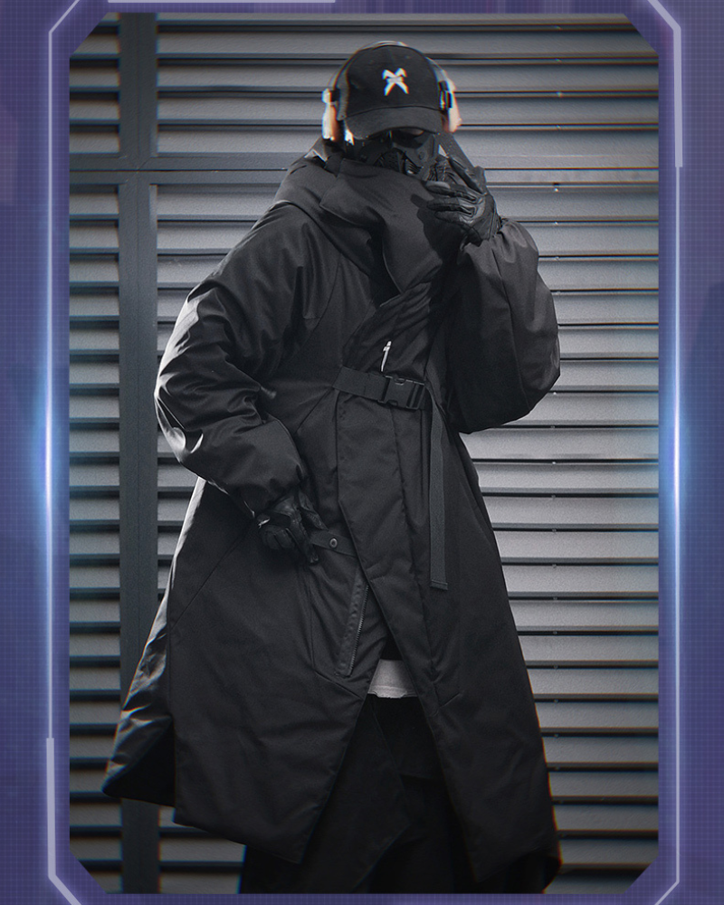 Functional Irregular Long Winter Cotton Coat
