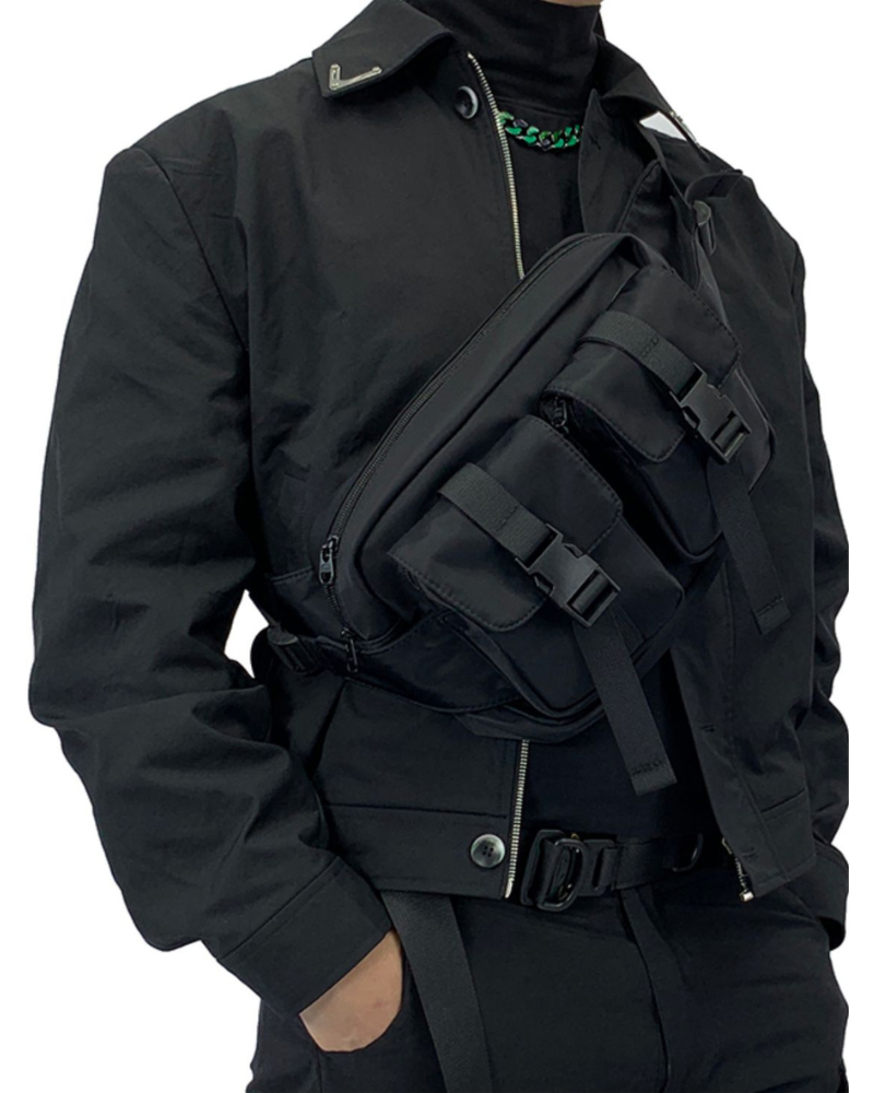 Functional Nylon Sling Chest Bag