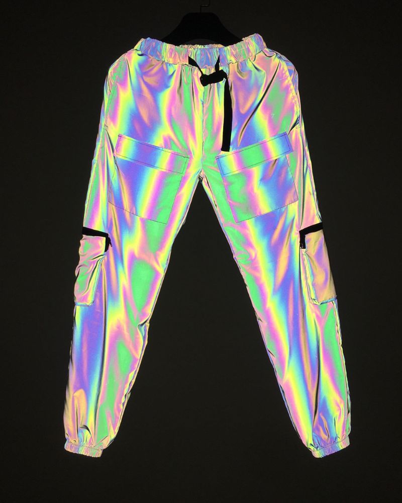 Functional  Laser Colorful Reflective Pants