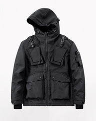 Functional Multi-pocket Cargo Hooded Jacket