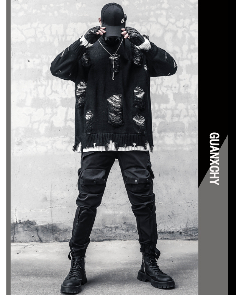 Functional Pocket Zipper Cargo Pants