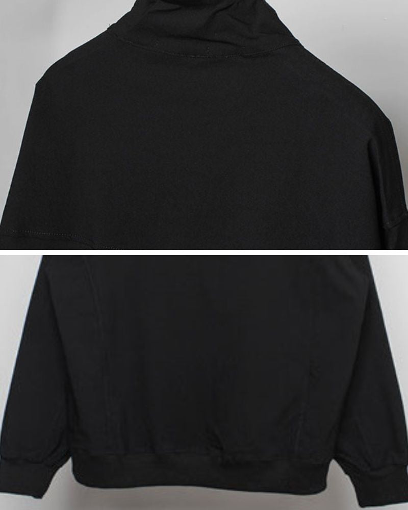 Functional Zip Stand Collar Jacket