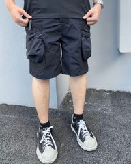 Functional Zipper Pockets Cargo Shorts