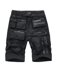 Functional Multi-Pocket Zip Cargo Shorts