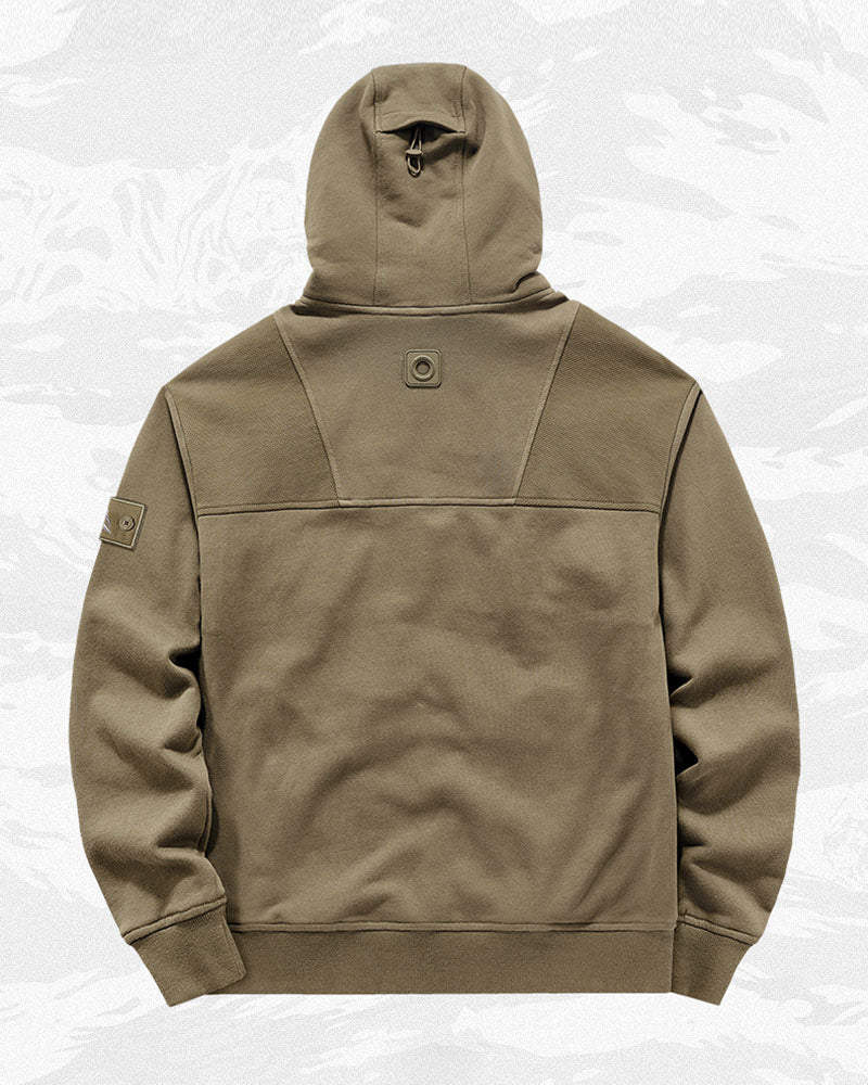 Tactical Multi-Pocket Mask Hoodie