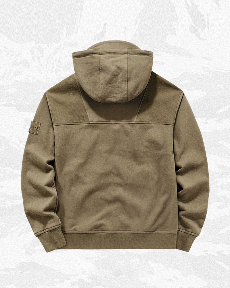 Tactical Multi-Pocket Mask Hoodie