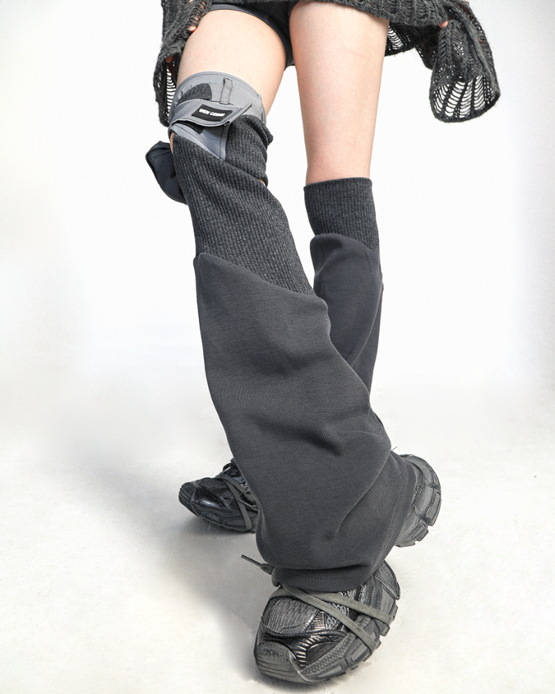 Future-Asymmetrical Y2K Mech Leg Covers